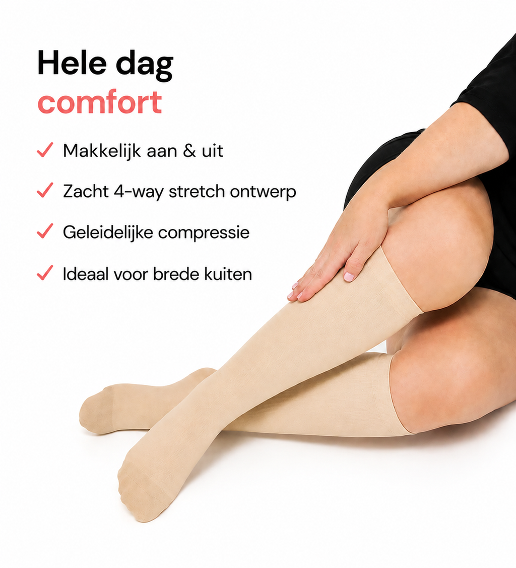 Haveek - Compressiekousen voor lichtere benen, de hele dag